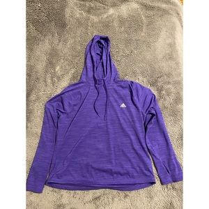 Adidas purple Climalite hoodie sweater